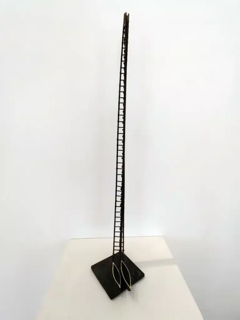 Basilius Kleinhans Hochzeitsleiter Bronze, Blattgold 96 x 19 x 15 cm Unikat