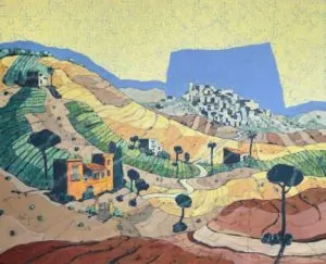 Ulrich Hartig Campi siciliani Mischtechnik/Leinwand