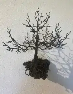 Mirsad Herenda Wandobjekt Baum aus Eisen 53 x 41 x 38 cm Unikat