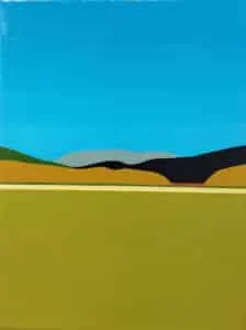 Sun Yun Park Imagiscape, grün Acryl/Leinwand 24 x 18 cm Unikat