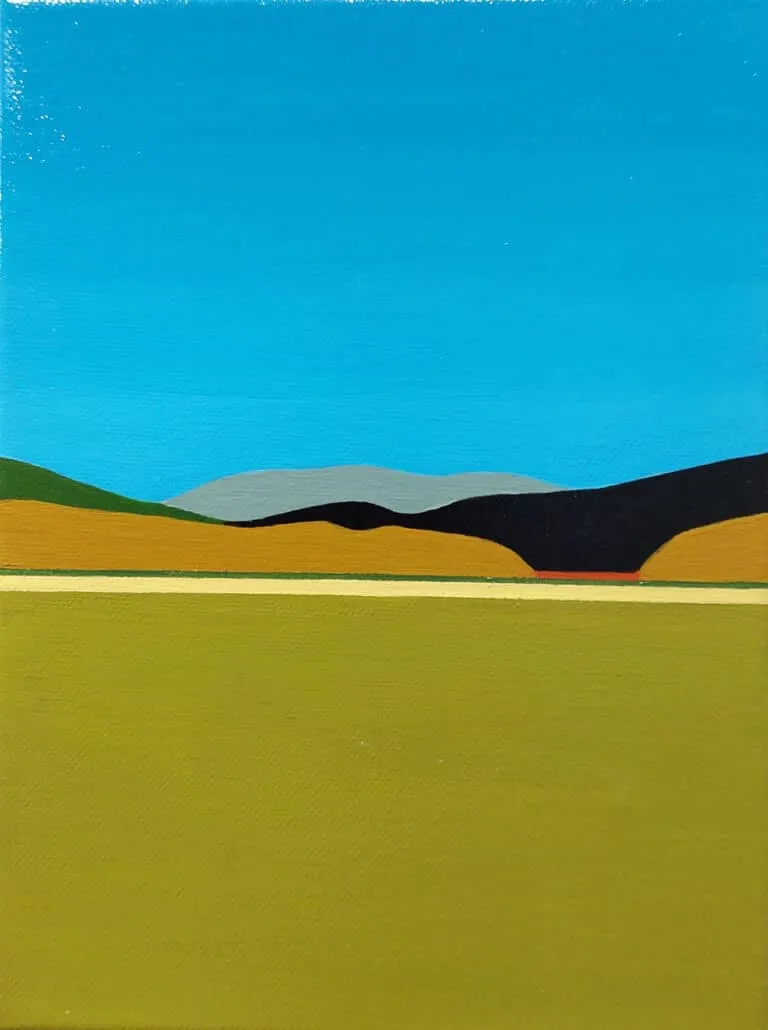 Sun Yun Park Imagiscape, grün Acryl/Leinwand 24 x 18 cm Unikat