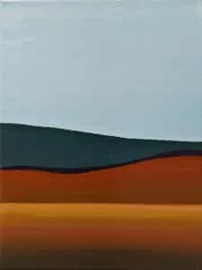 Sun Yun Park Imagiscape, braun Acryl/Leinwand 24 x 18 cm Unikat