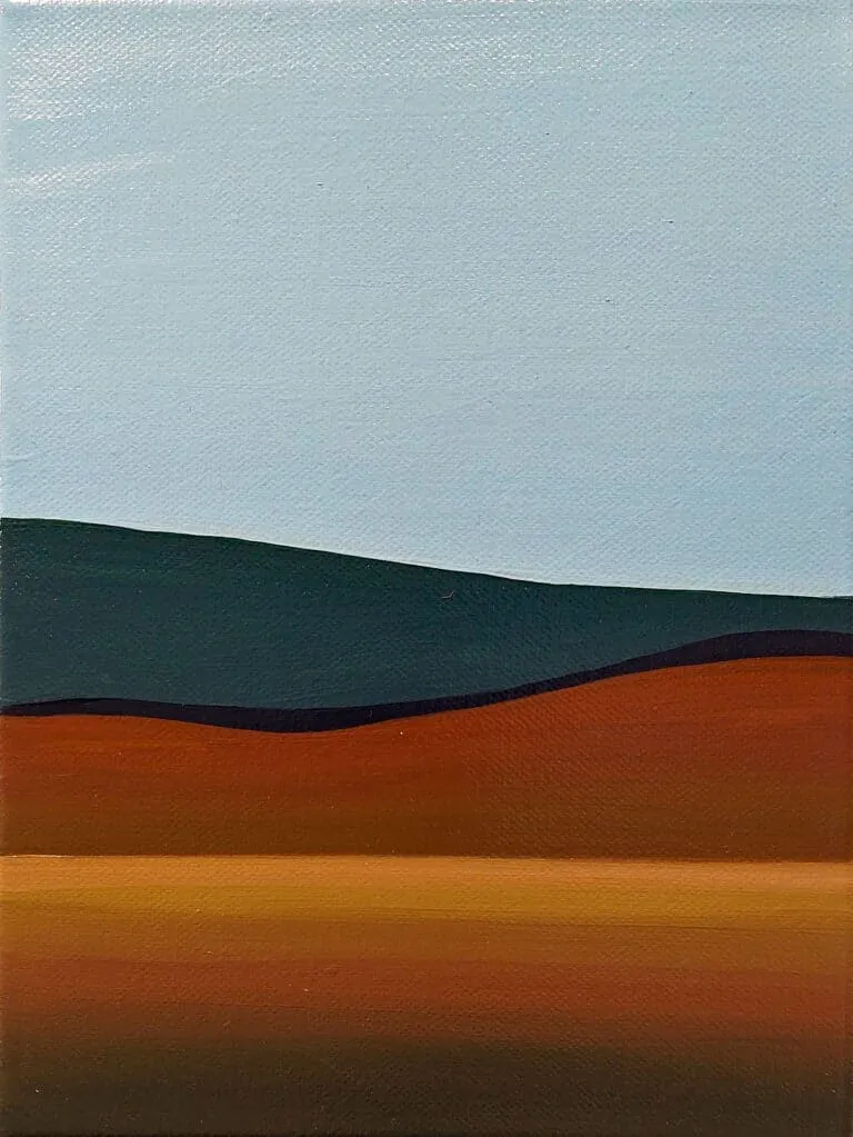 Sun Yun Park Imagiscape, braun Acryl/Leinwand 24 x 18 cm Unikat