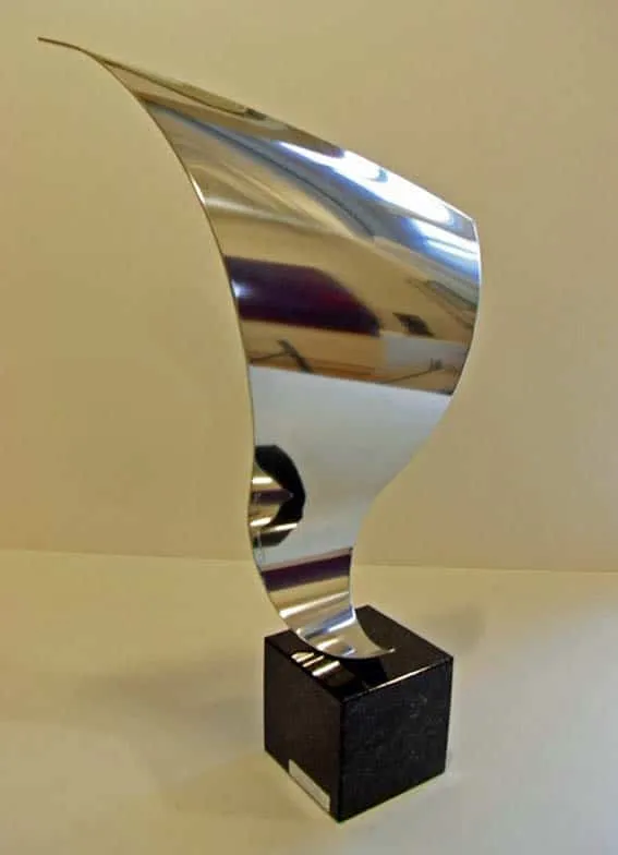 Wolfgang Lamché Lichtschwinge P449 Edelstahl Höhe ca. 45 cm