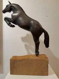 Wolfgang Lamché Springer Bronze Auflage 8 Ex. Höhe ca. 60 cm (mit Sockel)