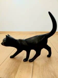 Wolfgang Lamché Schleichende Katze Bronze Aufl. 13/99 30 x 35 x 8 cm