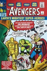 Jack Kiry/Dick Ayers signed by Stan Lee Origins: Avengers #1 Fine Art Print/Leinwand ca. 76 x 51 cm Auflage PP 15 Exemplare