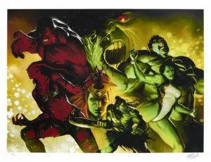 Marko Djurdjevic, signed by Stan Lee Legends: Smash Fine Art Print 52,5 x 72 cm Auflage 295 Exemplare