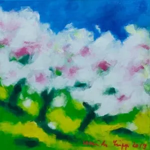 Ulrich Lipp Blütezeit Öl/Leinwand, 2019 60 x 60 cm Unikat