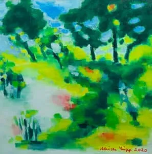 Ulrich Lipp Garten, mystisch Öl/Leinwand, 2020 100 x 100 cm Unikat