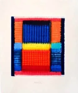 Heinz Mack Kleine Expression, 2018 Siebdruck mit 22 Sieben Aufl. 35/70 60 x 50 cm