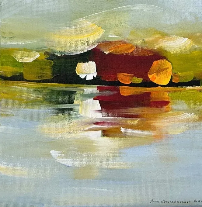 Puck Steinbrecher Markante Stelle, 2024 Acryl auf Leinwand 30 x 30 cm Unikat