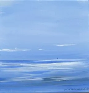 Puck Steinbrecher Meerblick II, 2025 Acryl auf Leinwand 30 x 30 cm Unikat