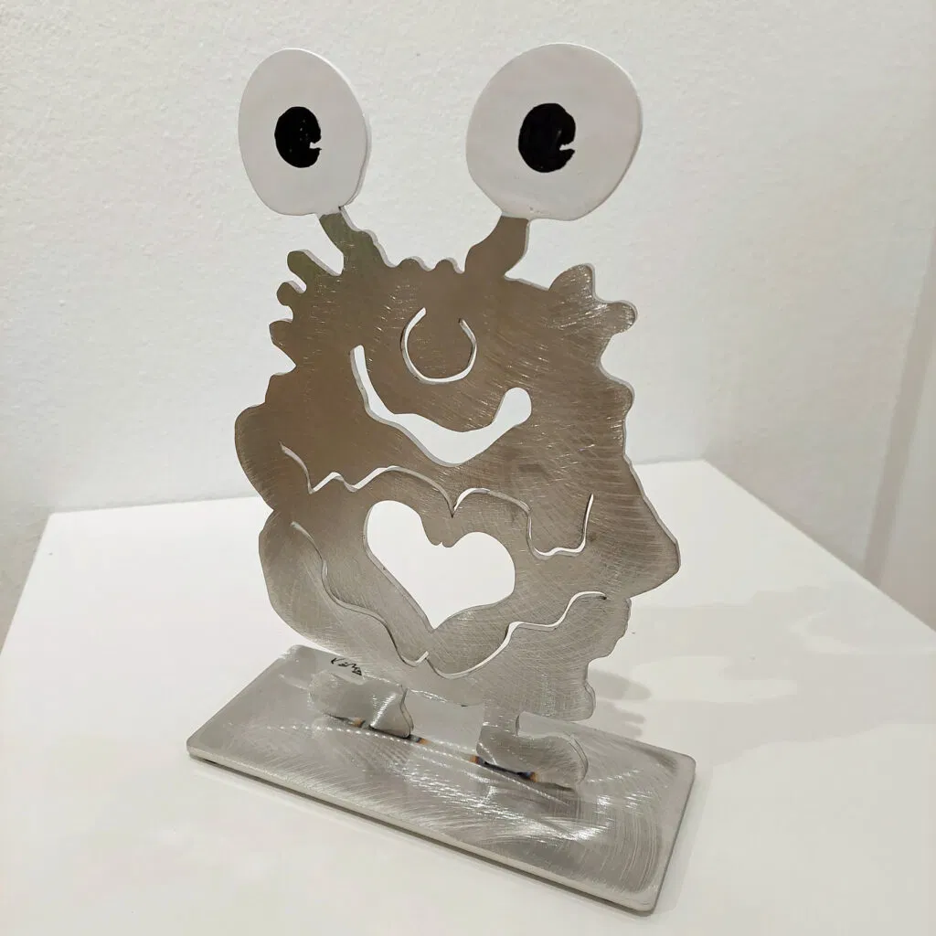 Patrick Preller Liebe rostet nicht Edelstahl, teilweise lackier Auflage 6/100