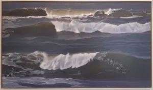 Malte von Schuckmann Nordsee, 2022 Öl auf Leinwand 80 x 140 cm Unikat