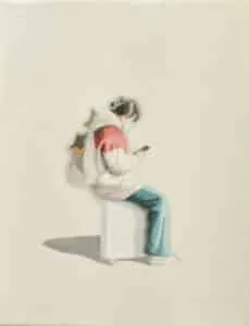 Sun Yun Park Peoplescape, Nr. 49 Öl/Leinwand 24 x 18 cm Unikat