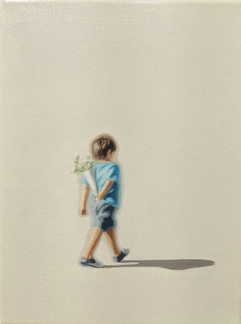 Sun Yun Park Peoplescape, Nr. 52 Öl/Leinwand 24 x 18 cm Unikat