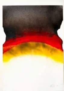 Otto Piene Heißes Eisen Reliefsiebdruck, 2013 Auflage 100 Ex. 57 x 40 cm