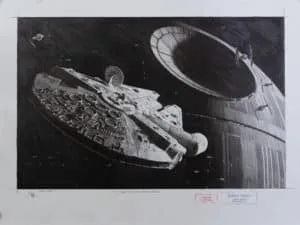 Robert Bailey Grip Of The Tractor Beam Zeichnung, RB 394 35,7 x 55,6, Medium Unikat
