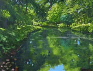 Hermann Reimer Lichtspiele Öl/Leinwand 100 x 130 cm Unikat