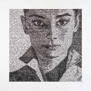 SAXA Audrey Hepburn Siebdruck auf Hahnemühle-Karton 60 x 60 cm signiert und nummeriert Auflage 80 Exemplare