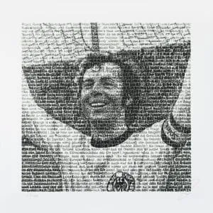 SAXA Franz Beckenbauer Fine Art Print 20 x 20 cm signiert und nummeriert