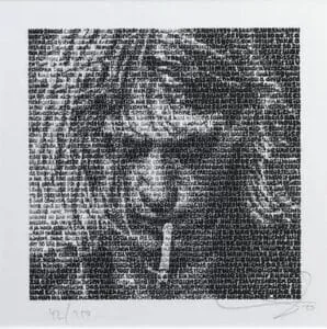 SAXA Kurt Cobain Fine Art Print 20 x 20 cm/60 x 60 cm signiert und nummeriert