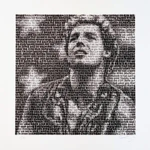 SAXA Bruce Springsteen Fine Art Print 20 x 20 cm/60 x 60 cm signiert und nummeriert