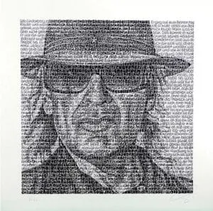 SAXA Udo Lindenberg Fine Art Print 60 x 60 cm signiert und nummeriert