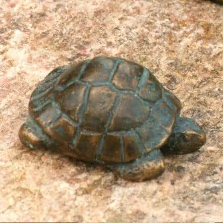 Wolfgang Lamché Schildkröte Bronze Auflage 99 Ex. Höhe ca. 5 cm, Länge ca. 10 cm