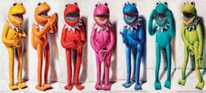 Andreas Schiller WKDA 7 Frösche Öl auf Leinwand