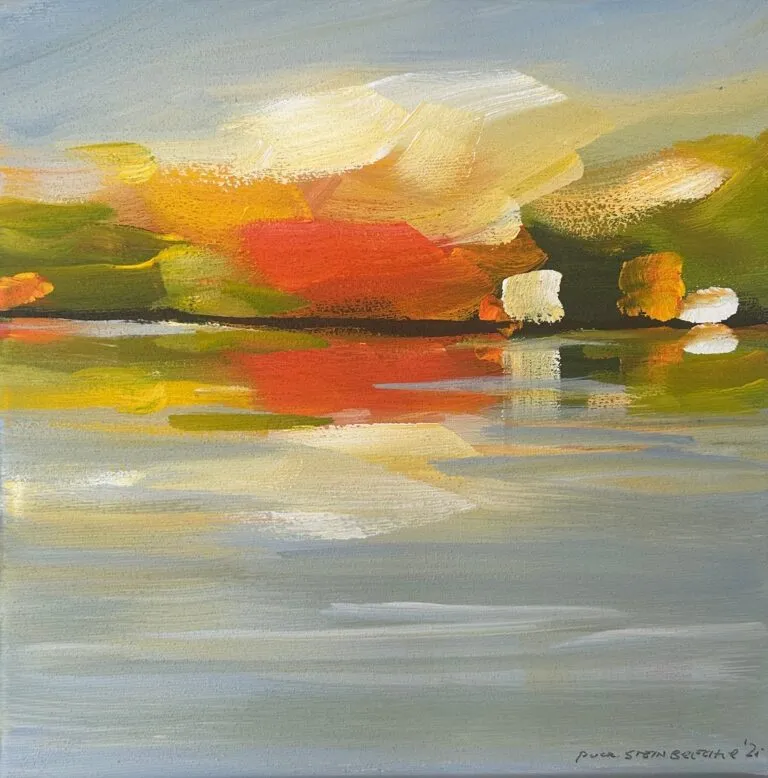 Puck Steinbrecher Schöne Stelle, 2025 Acryl auf Leinwand 30 x 30 cm Unikat