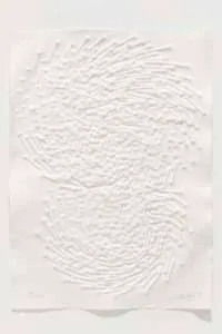 Günther Uecker Doppelspirale, 2018 Prägedruck Auflage 100 Ex. Maße 70 x 50 cm