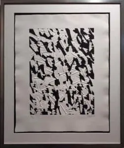 Günther Uecker Ohne Titel, 1992 Holzschnitt mit Nagelprägung 93 x 70,5 cm Auflage 75 Exemplare