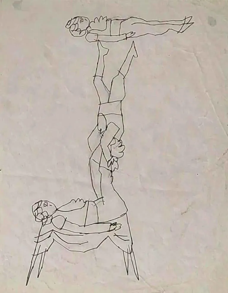 Andy Warhol Human Tower Tusche/Papier