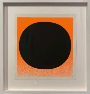 Rupprecht Geiger Eine von 30 eingebundenen Serigrafien des Werkverzeichnisses Druckgrafik 1948-1972, 1972 29,5 x 27,8 cm