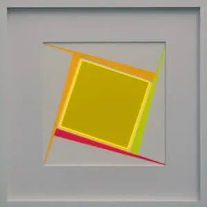 Klaus Joas, FR QUADRAT II, 2022, Lichtverstärkendes Acrylglas, 52,5 x 52,5 cm, Unikat