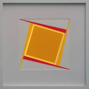 Klaus Joas, FR QUADRAT I, 2022, Lichtverstärkendes Acrylglas, 52,5 x 52,5 cm, Unikat