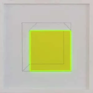 Klaus Joas, Trio C, 2022, Lichtverstärkendes Acrylglas 29,5 x 29,5 cm, Unikat