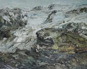 Rudi Weiss Gebirge, 11-08 Öl auf Leinwand