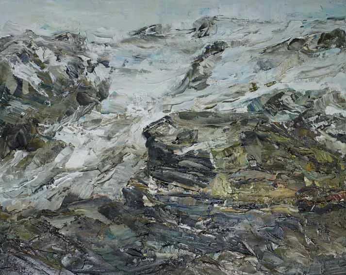 Rudi Weiss Gebirge, 11-08 Öl auf Leinwand