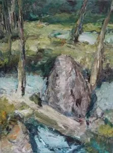 Rudi Weiss Wald, 13-2021 Öl auf Leinwand