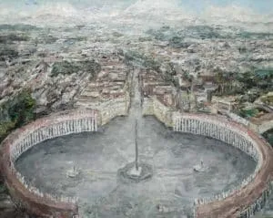 Rudi Weiss Rom II, 21-2017 Öl auf Leinwand