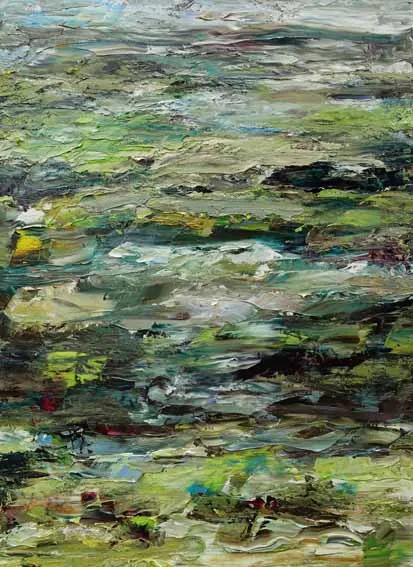 Rudi Weiss Landschaft, 21-2021 Öl auf Leinwand