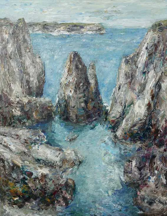 Rudi Weiss Bretagne, 2-2021 Öl auf Leinwand