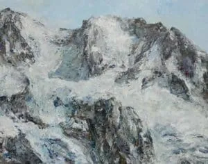 Rudi Weiss Berge, 24-2020 Öl auf Leinwand