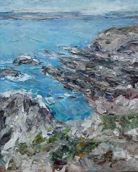 Rudi Weiss Bretagne, 25-2021 Öl auf Leinwand