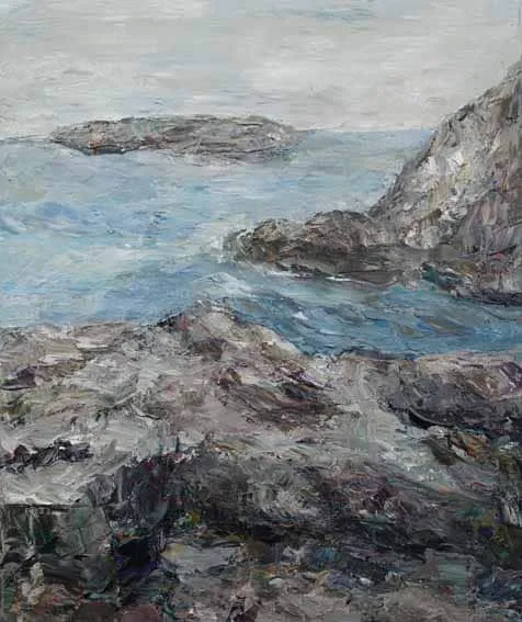 Rudi Weiss Bretagne, 28-2020 Öl auf Leinwand