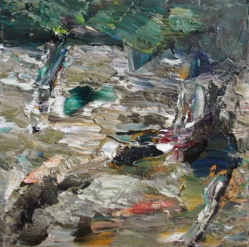 Rudi Weiss Landschaft, 31-2014 Öl auf Leinwand