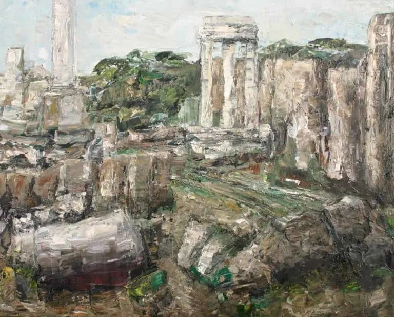 Rudi Weiss Forum Romanum, 32-2015 Öl auf Leinwand